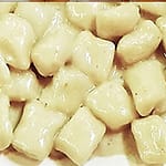 *N.100  Potato gnocchi with gorgonzola cheese