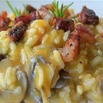 *N.178 ITALIAN RISOTTO WITH MUSHROOMS AND BACON