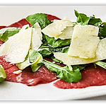 *N.49 – Beef Carpaccio with Arugula & Cheese